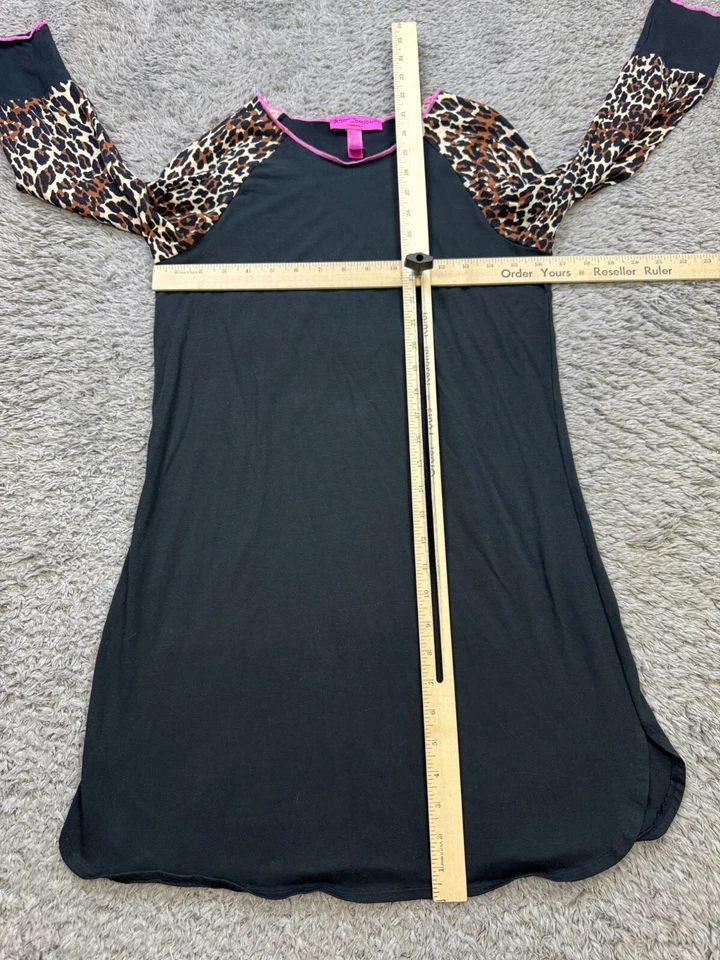 Betsey Johnson Dress Women Small Intimates Nightgown Leopard Print Sleepwear - Image 4 of 4