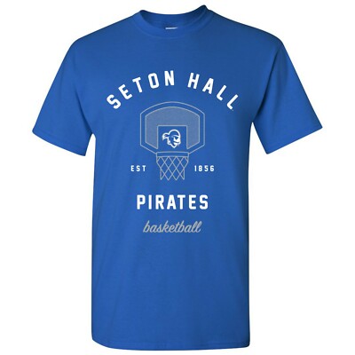 Seton Hall Pirates Basketball Net T-Shirt - Royal