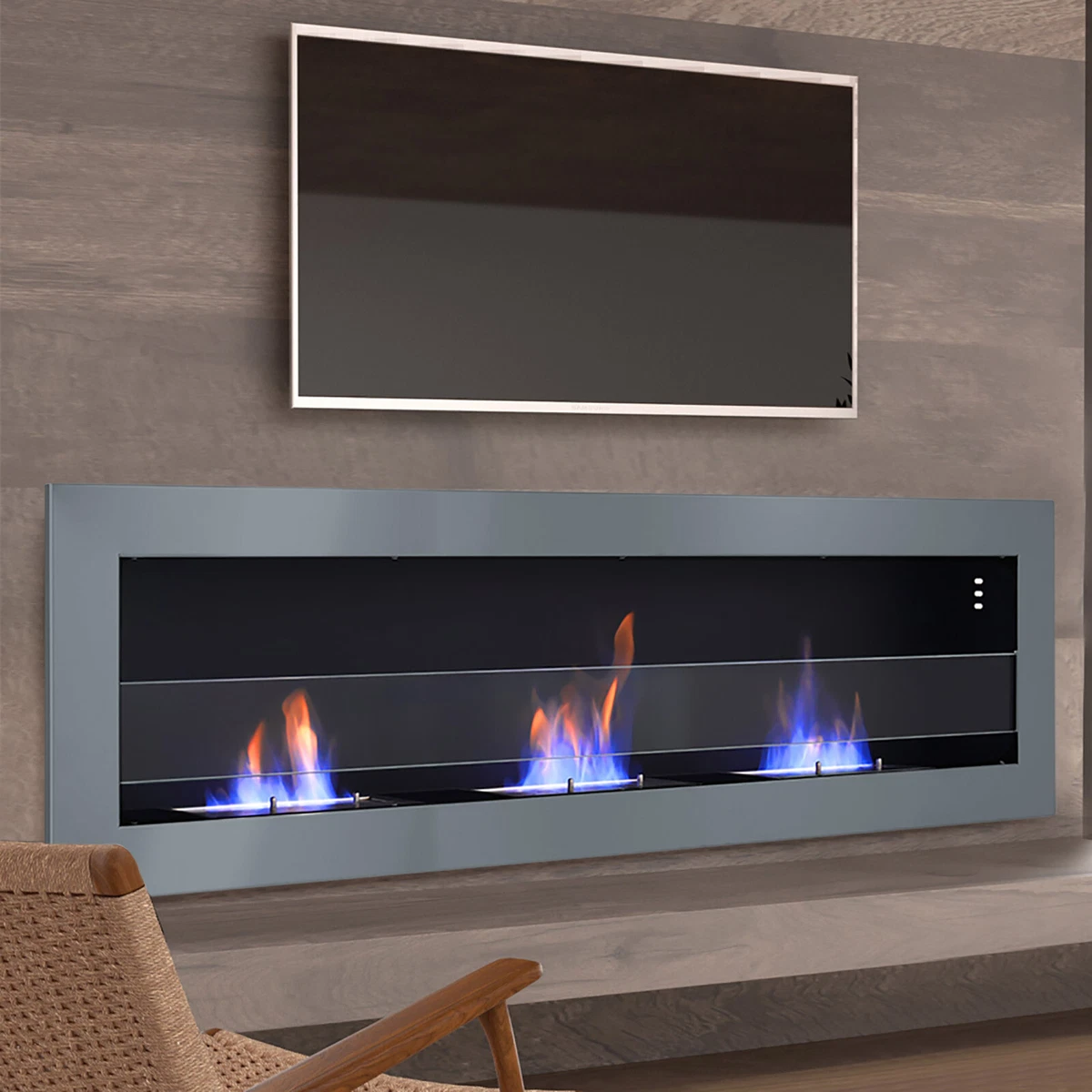 Ethanol fireplace cheap tv stand