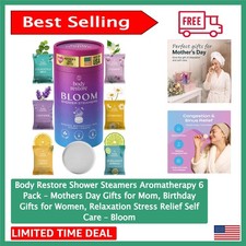 Gift-Ready 6 Count Floral Shower Steamers - Restore Relaxation with Aromatherapy