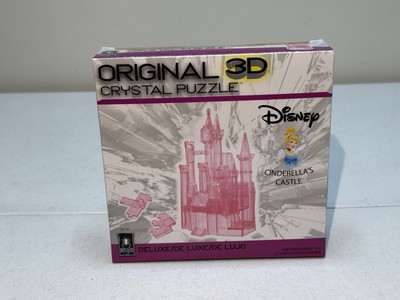 New - BePuzzled 3D Crystal Puzzle - Disney Cinderella's Castle (Pink): 71 Pcs