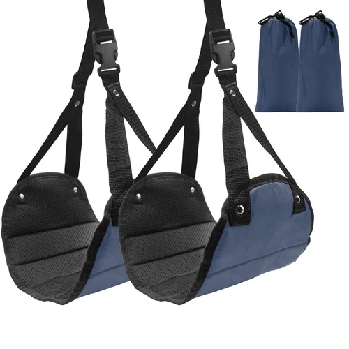 2 Pack Airplane Foot Hammock Travel Footrest - Long Flight Must Haves - Foot ...