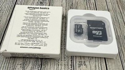 Amazon Basics Micro SDXC Memory Card with Full Size Adapter, A2, U3, black