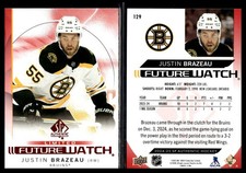 2024-25 SP Authentic Red Limited Future Watch Justin Brazeau