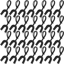 Kanayu 30 Pcs Strapped Mouth Guard No Boil Mouth Guard Soft Sports Mouthguard...