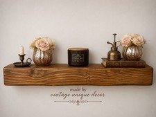 Rustic Fireplace Beam 4x6 Chunky Solid Pine Wood Mantel Shelf Aged Hand Crafted