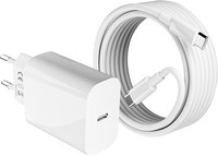 Usb C LadegeräT 20W Mit 2M Kabel FüR Iphone 15-17 Ipad SchnellladegeräT Adapter