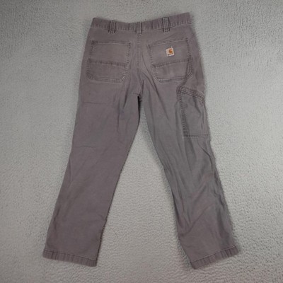 Carhartt Pants Mens 33x30 (Fits 30x27) Gray Relaxed Fit Canvas Work Carpenter