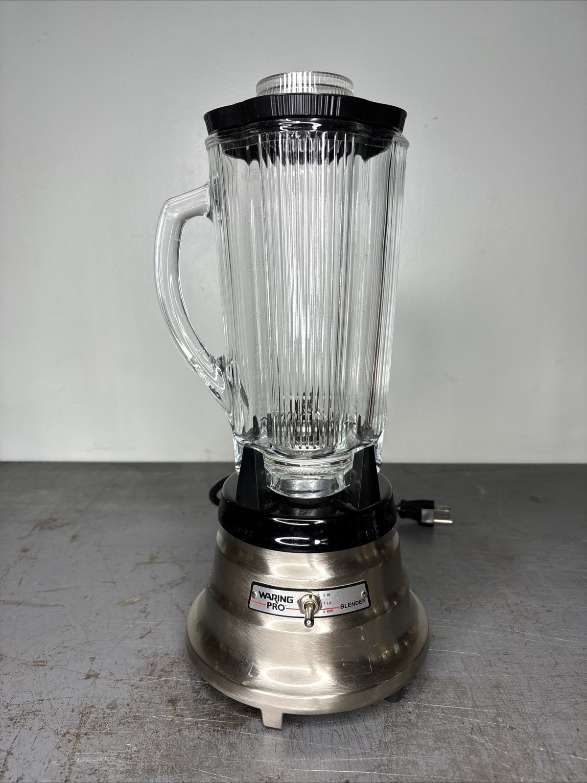 Waring Pro Commerical Kitchen Blender Model MBB518 Chrome 2 Speed Retro Diner