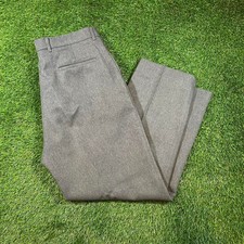 VTG Levi Strauss  Co. Action Slacks gray straight leg pleated trousers 36x29 