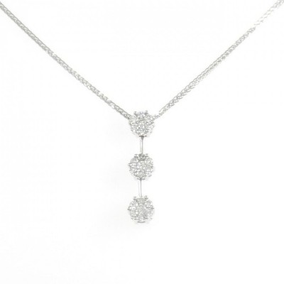 Authentisches K18WG Blume Diamant Collier 0,50 ct #230-000-406-1983