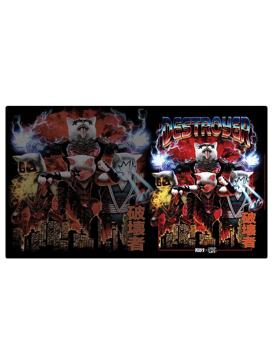 KISS x Horror Cats Destroyer XL Mouse/Desk Mat