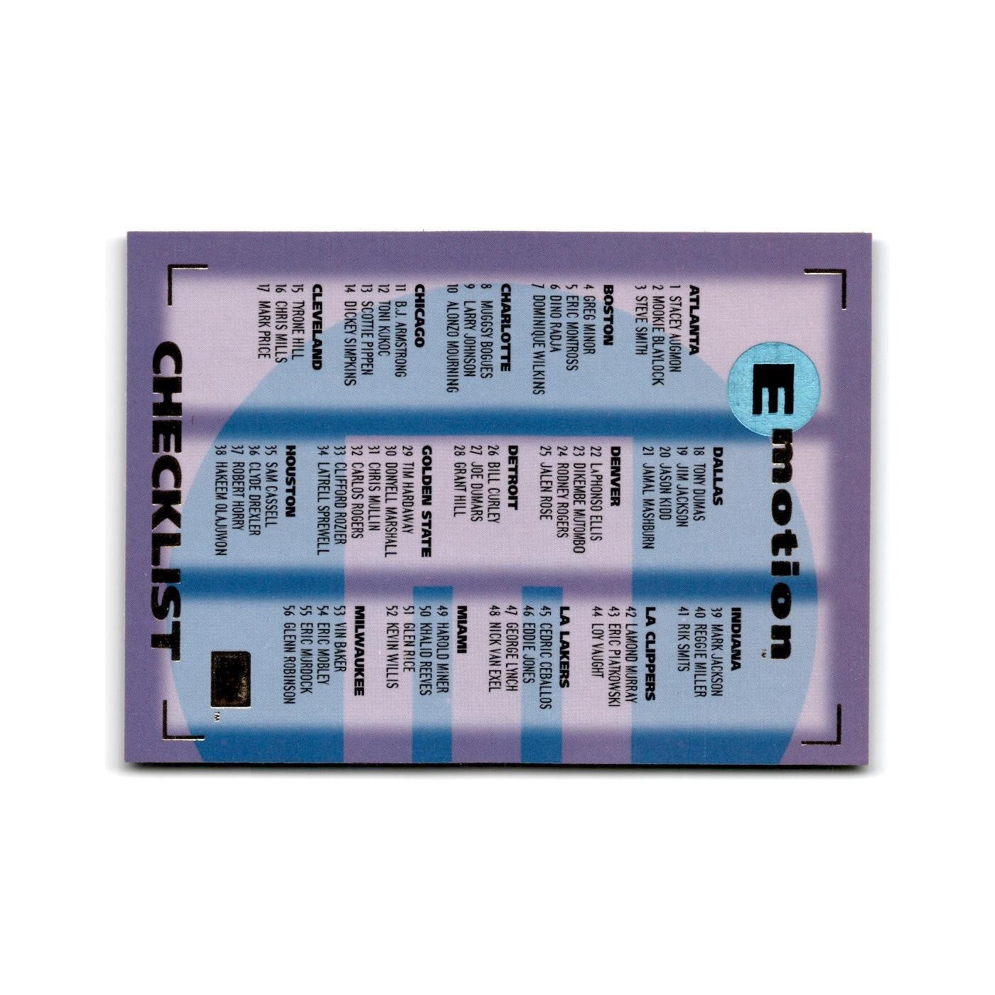1994 SkyBox E-Motion Checklist #121