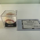 Cal Ripken Jr.  Autographed Major League Baseball With Case And COA.