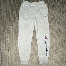Champion Boys Size M Sweat Pants Joggers Gym Workout Gray