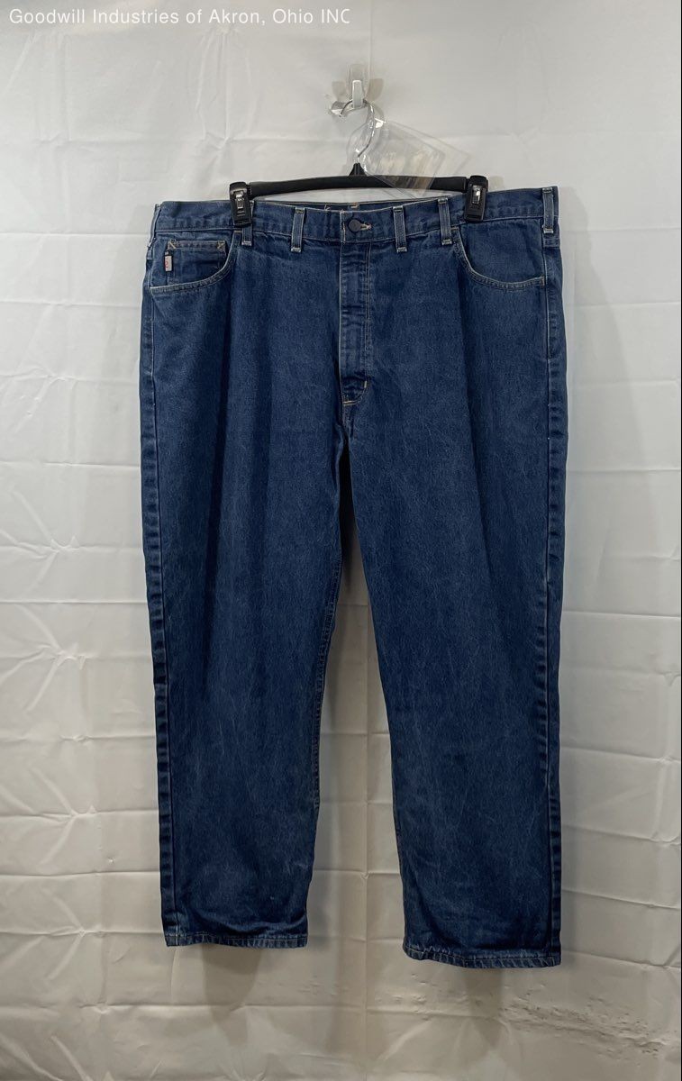 Carhartt Men's Blue FR Flame Resistant Relaxed Fit CAT 2 Jeans Size 44x30