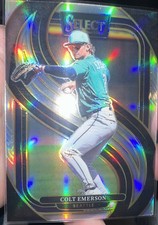 2025 Panini Select - Premier Level Colt Emerson #132 Silver Prizm (RC)