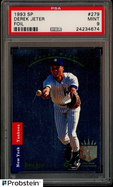 1993 SP Foil #279 Derek Jeter New York Yankees RC Rookie HOF PSA 9 MINT