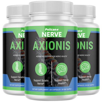 Nerve Axionis- Brain & Nerve Support- 3 Bottles- 180 Capsules