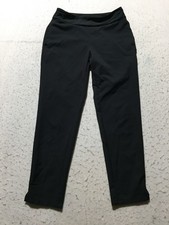 Adidas Active Pants Womens M Medium Black Elastic Waist Pockets Stretch Recycle