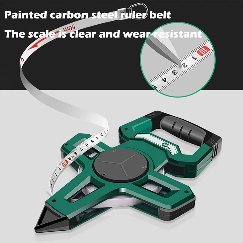  30/50/100-meter Tape Measure Ground-insertable Portable Handheld Measuring Tool - Image 3 of 4