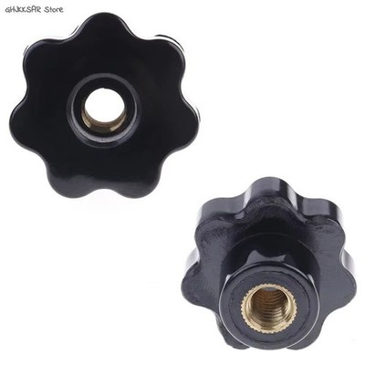 Kunststoff M4/M5/M6/M8 Innengewinde sieben Stern Kopf Spannmuttern Knopf