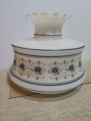 Vintage Hurricane Lamp Shade Quoizel Abigail Adams Fits 10'' Holder / Fitter