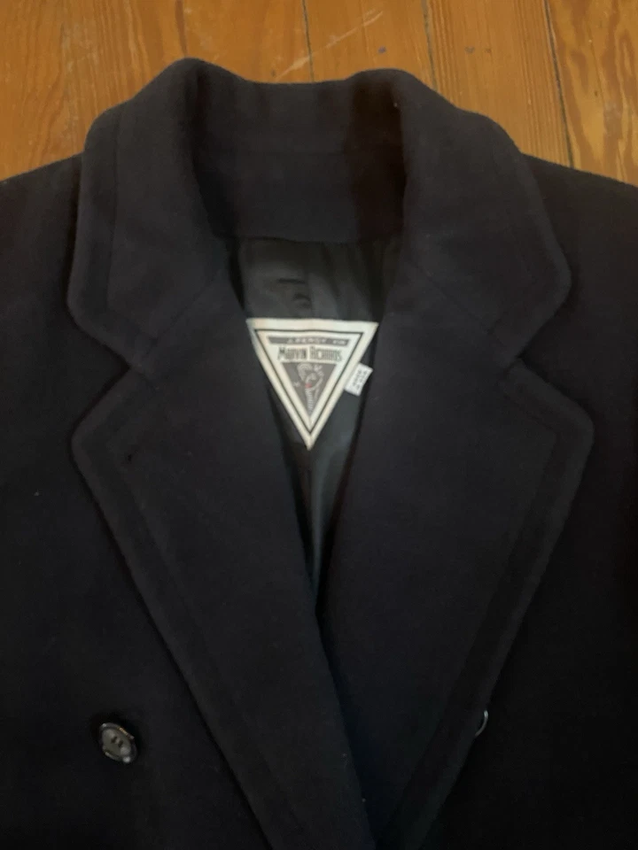 Abrigo largo de colección J. Percy para Marvin Richards negro talla 6 Foto 3 de 4