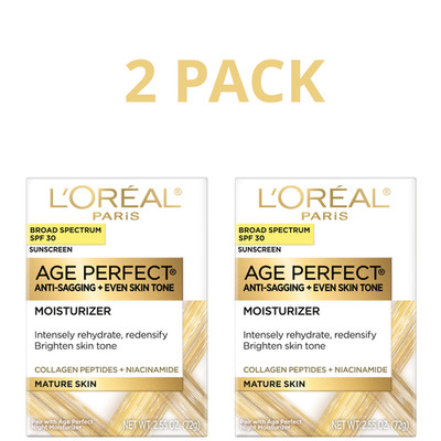 L'Oréal Paris Collagen Expert SPF30 Firming Face Cream 2.5oz Anti Aging, 2 Pack