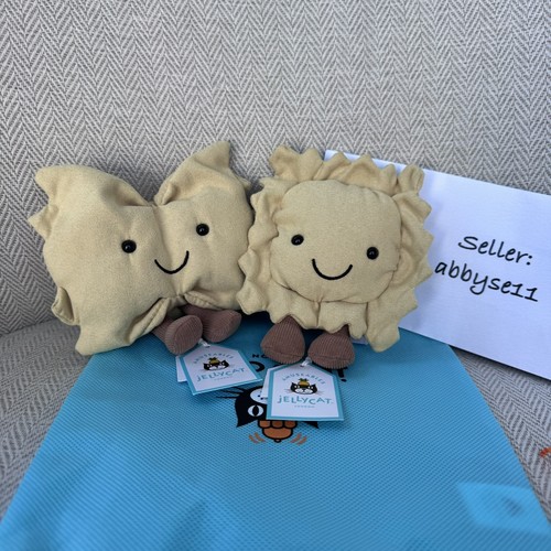 Jellycat Amuseables Farfalle & Ravioli Set of 2 Plush Toys NWT ...