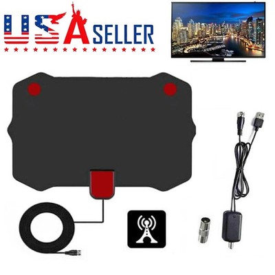 TV Antenna Digital 4K 1080P Antena Indoor HDTV Signal Amplifier US