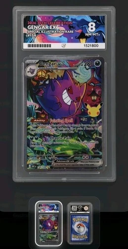 The Pokémon Company Gengar ex 154/128 30th Celebration SIR Holo English Ace 8