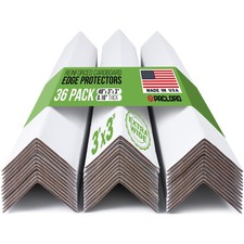 Extra-Wide 48" x 3" x 3" Reinforced Cardboard Edge Protectors Pack of 36 ...
