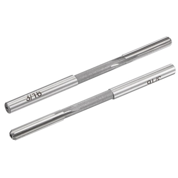 "2Pcs 3/16\" H7 Spannreibahle Hss Drehmaschine 6 Nuten Rundwelle FräSwerkzeug"-image