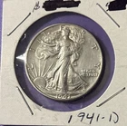 1941-D Denver Mint Silver Walking Liberty Half