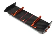 Carbon Fiber Rear Aero Wing Kit for Traxxas 1/10 Rustler 2WD 3721