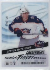 2024 Credentials Acetate Debut Ticket Access /199 Denton Mateychuk #DTAA-DM 04x2