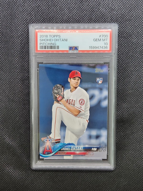 2018 TOPPS SHOHEI OHTANI PSA 10 #700 ROOKIE CARD PITCHING GEM MINT RC