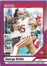 2024 Panini Donruss George Kittle Purple Press Proof SP San Francisco 49ers