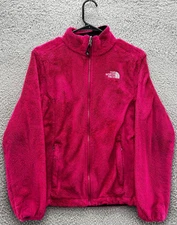 The North Face Women’s Osito Fleece Jacket Pink Size Large Full Zip Soft Plush