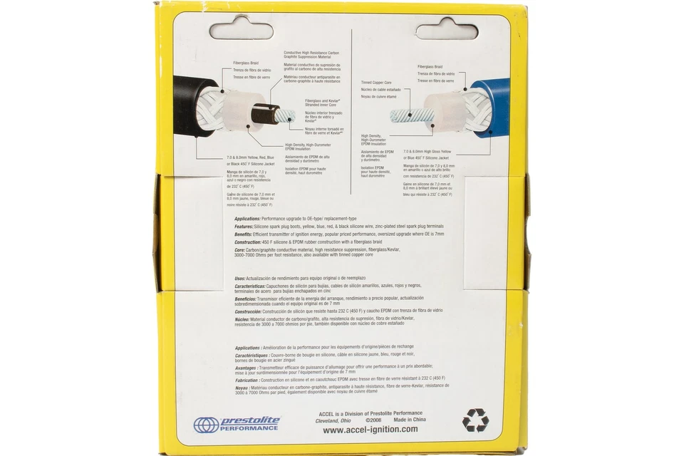 Accel Super Stock Ignition Wire Set Fits 1963-75 Chrysler Dodge Part Number 4072 - Image 3 of 4