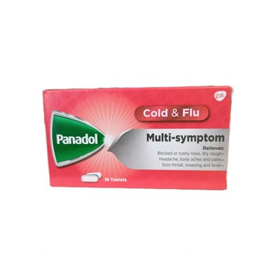Panadol Multi-Symptoms Relieves Blocked Or Runny Nose,  Headache 16 Tablets