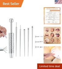 Surgical Steel Body Piercing Tool Kit for Effortless Jewelry Changes - 14G-20G