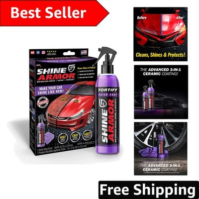 3-in-1 Waterless Car Wax Spray & Ceramic Coating - High Gloss Protection - 8FlOz