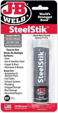 J-B Weld SteelStik Epoxy Putty For All Metal Surfaces Wet Dry Chemical Resistant