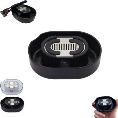 Razor Rinser for Men, Portable Manual Razor Cleaner, No Charging Needed