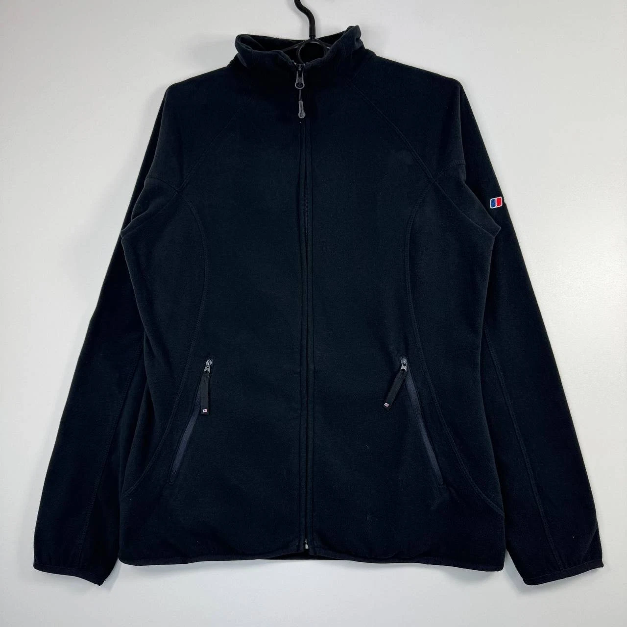 Berghaus Fleece Jacket Black Full Zip Outdoor Hiking Women Size L