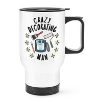 VerrüCkte Dekoration Mann Stars Reise Becher Tasse Mit Griff Vatertag Diy Lustig