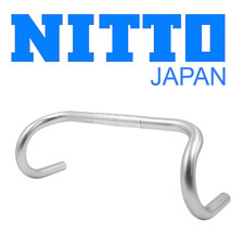 Nitto B105 25.4mm Aluminum Road Bike Classic Drop Silver Handlebar