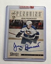 2012-13 Panini Classics Signatures Autographs #163 Jean Pronovost Auto Penguins